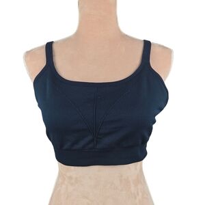 Soma Seamless Sports Bra Ballet Back Navy Size Large
